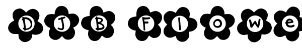 DJB Flower Power font preview